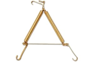 LE AMAZZONI STORE Appendi Piatti Appendipiatti a Molla in Acciaio Ottonato (32X46)