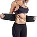 Produktbild INTEY Schwitzgürtel Sport Bauchgürtel zum Abnehmen Fitnessgürtel mit Handytasche für Männer und Frauen, Verstellbarer Neopren Taillentrimmer zur Fettverbrennung, Schwarz