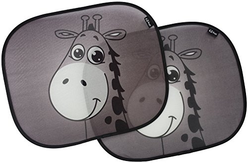 EZ-Bugz Car Window Sun Shades, 2 pk, Giraffe Design