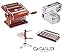 Produktbild MARCATO SET 5 pieces : 1) PASTA MACHINE ATLAS BLU - 2)RAVIOLI TABLET -3) ENGINE PASTADRIVE 220V-4) ROLL OUT DOUGH 5) BOOK EN ITALIAN " PASTA FRESCA" (MARCATO)