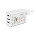 Produktbild HUIKEYUAN QC 2.0 5V2A 9V2A 12V1.5A USB Ladegerät Adapter, Schnell Ladegerät Reise-Adapter mit Micro USB Kabel für Samsung Galaxy/Note, LG Flex2/V10/G4, Nexus 6, Motorola Droid/X, Sony Xperia, HTC, ASUS und andere USB ladende Geräte, Quick Charge 2.0 Weiß