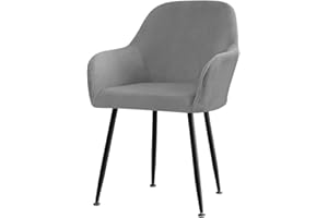 RTSFKFS 2/4/6 Pezzi Copripoltrona Elasticizzato Ufficio Coprisedia con Braccioli Fodera Poltroncina Sala Pranzo Jacquard Casa e Cucina Soggiorno Impermeabile Copertura Sedia da Scrivania ( Color : #2 , Size :
