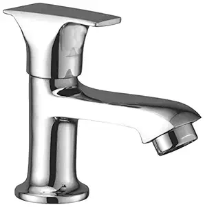 10x PT-0958 Brass Pillar Tap For Bathroom/wash Basin, Chrome, Polished Finish