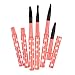 Davidsonne 12pcs Makeup Lip Brush Retractable Plastic Professional Cosmetic Pink