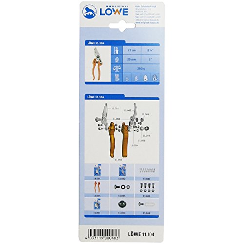 Loewe 11104 Bypass-Schere 21 cm, für Äste bis 25 mm - 4