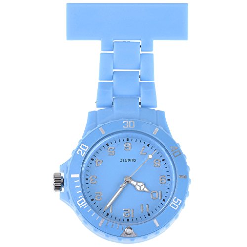 JSDDE Uhren,Schwesternuhr Trend Design Silikon Beschichtung Krankenschwesteruhr Taschenuhr Analog Quarzuhr(Himmelblau) JSDDE Uhren,Schwesternuhr Trend Design Silikon Beschichtung Krankenschwesteruhr Taschenuhr Analog Quarzuhr(Himmelblau)