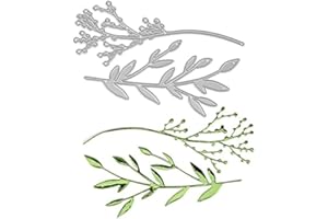Gowxs Metall-Stanzschablone, Zweig-Schablone, Dekoration, Prägeschablonen für Bastelarbeiten, Scrapbooking, Alben, dekorative Prägepapier-Stanzformen, Kartenherstellung