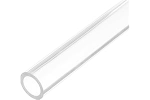 sourcing map Acrylic Pipe Clear Rigid Round Tube 14mm(0.55") ID 20mm(0.8") 10" for Lamps and Lanterns, Water Cooling System