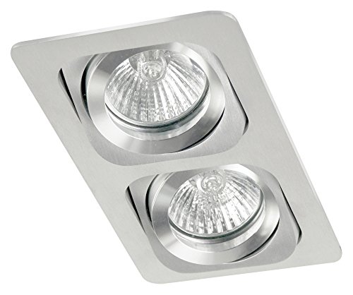 Preisvergleich Produktbild XQ-lite GU10 Einbauspot Duo, rechteckig, richtbar XQ0967