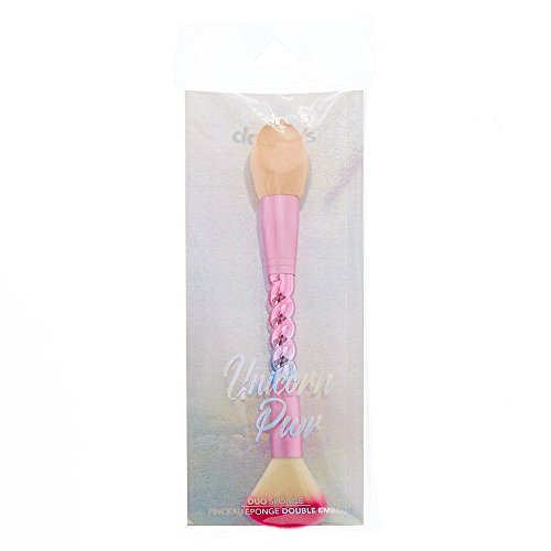Claire's Girl's Unicorn Pwer Duo Sponge Makeup Brush in Pink.