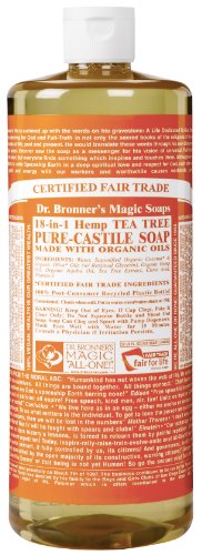 Dr Bronner's 946 ml Organic Tea Tree Castile Liquid Soap