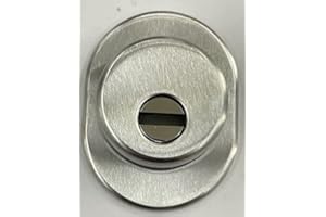 EFFEDIELLE DEFENDER-Bota de protección universal seguridad exterior accesorio original ATRA-DIERRE para cerraduras de cilindro europeo con expositor y tornillos intereje 31 mm acabado cromado satinado