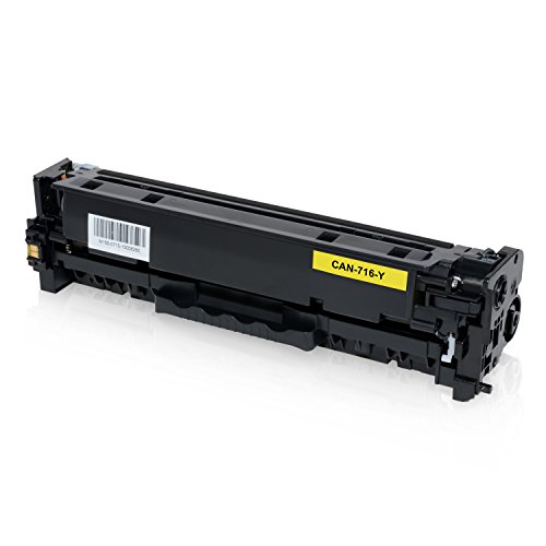 5 Toner kompatibel zu Canon 716 für Canon LBP-5050, Canon I-Sensys LBP-8030CN, MF8040CN, MF8050CN, MF8080CW – Schwarz 2.200 Seiten, Color je 1.400 Seiten - 5
