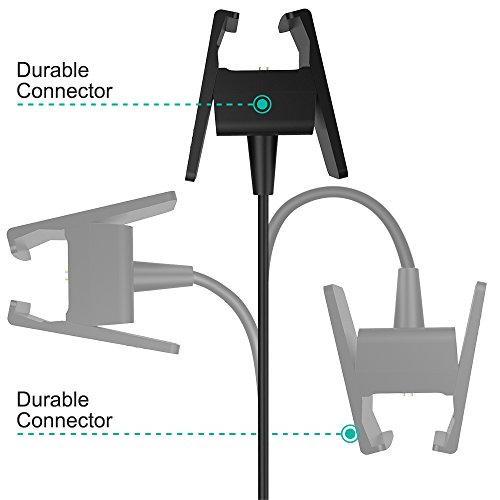 Ladegeräte USB-Kabel für Fitbit Charge 2 Wireless-Aktivität, AFUNTA im 2er-Pack Ersatz Aufladen Smart-Watch-Ladekabel - 5