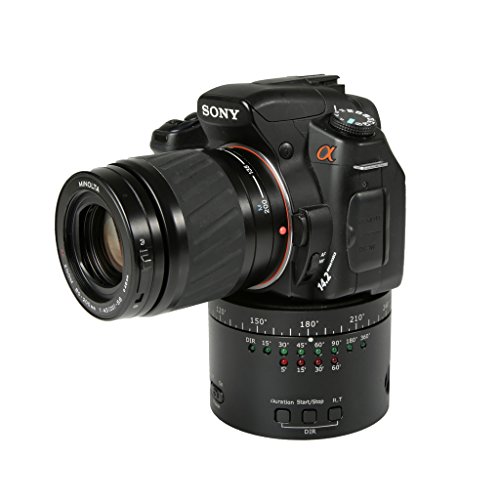 Polaroid Cabezal de bola electrónico para fotografía panorámica para GoPros, smartphones, cámaras digitales y DSLR. Adaptadores incluidos