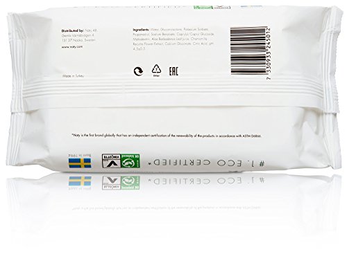 Naty by Nature Babycare Öko Feuchttücher Unparfümiert, 12er Pack (12 x 56 Stück) - 2