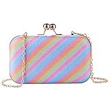 Größe Details: 6,1 Zoll / 175 mm (L) * 2,17 Zoll / 55mm (B) * 4,13 Zoll / 105mm (H). Handtasche glitzer blau Kann als Handytasche werden, um Ihr iPhone XR / XS / X / 8 Plus / 7 Plus / 6 Plus / 6s Plus; Samsung Galaxy S8/S9/S7 Note 7 und andere Handys bis zu 6,1 Zoll zu tragen.Es kann auch eine Tasche sein, um kleine Gegenstände wie Lippenstift, flüssige Grundierung, Augenbrauenstift, Schlüssel, Kreditkarte, Taschenlampe, etc. zu tragen. Die Länge der abnehmbaren Kette ist 47''/120 cm