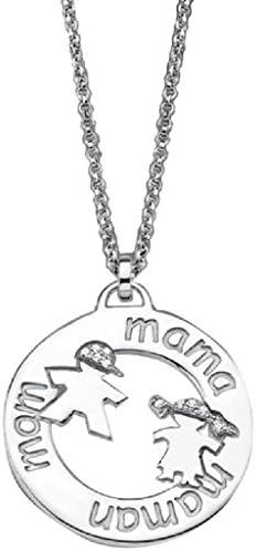 Lotus Silver LP1582 – 1/3 Pendant Women's Mom Child Size 25 mm