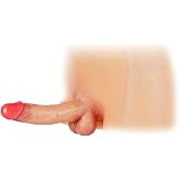 Consolador con correa de piel de 20 cm, bragas de consolador realistas,correa real,juguete sexual para adultos,consolador de