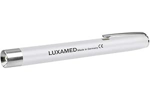 Luxamed Diagnostic Light with Light Bulb Pupil Lamp White 2.2 Volt Includes 2 AAA Batteries