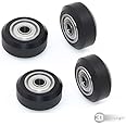 3DINNOVATIONS Openbuilds POM Plastic Wheel with 105zz Bearing Idler Pulley Passive Round Wheel Perlin For Delrin Mini V Wheel Kit V gantry plate (Pack of 4 pcs)
