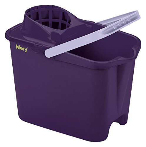 Mery 0315.39 - Cubo con escurridor para fregona 14 litros, color lila