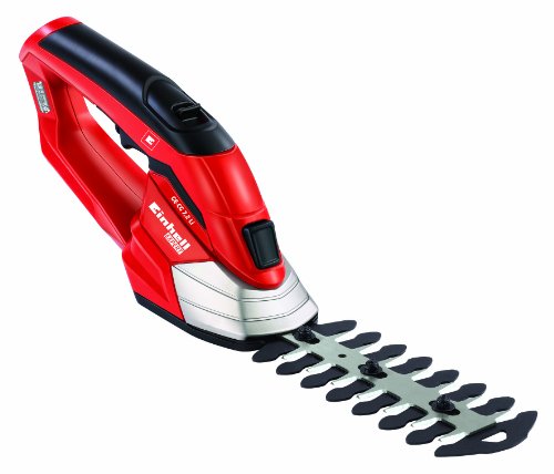 Einhell Akku Gras- und Strauchschere GE-CG 7,2 Li (7,2 V/1300 mAh, max. 85 min Betriebszeit, Schnittbreite Grasmesser/Strauchmesser 85/130 mm) - 7