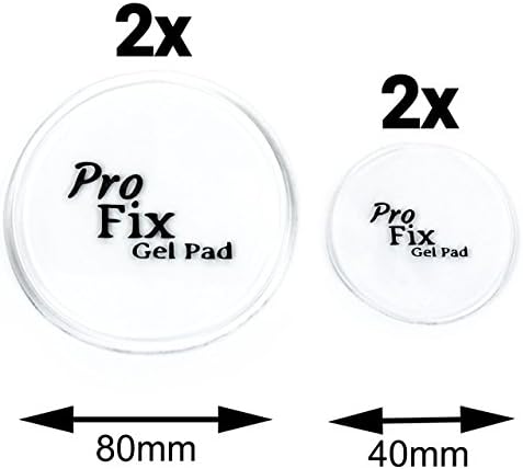 4 adhesive pads - non-slip gel pad/adhesive pad by Pro Fix - a great every day helper - attach anything anywhere! Adhesive pads in 2Â sizes and 2Â colours available.