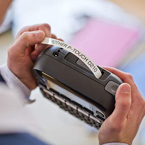 Brother PT-D210 Etiqueteuse bureautique compacte| large choix de symboles | livrée avec 1 ruban TZe Noir/blanc 12mm Brother PT-D210 Etiqueteuse bureautique compacte| large choix de symboles | livrée avec 1 ruban TZe Noir/blanc 12mm