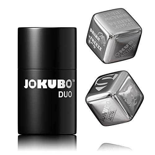 JOKUBO DUO - Le jeu pour couple - Version Francaise 2019 - Jeu de societe pour adulte - Dès coquins originaux - Cadeau pour couple unique - Love toy pour deux - Jouet de cupidon - Saint Valentin