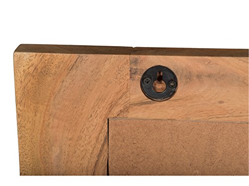 Woodkings® Spiegel 68×78 cm Auckland Echtholz Akazie massiv Badspiegel Wandspiegel mit Ablage Badmöbel Badezimmermöbel Massivholz - 4