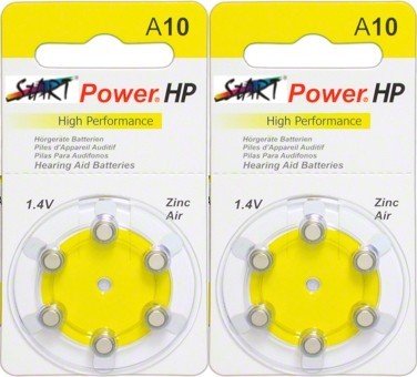 StartPower - 12 Pilas de botón para aparato auditivo - Tamaño A10 - 1.45V - 100mAh - PR70