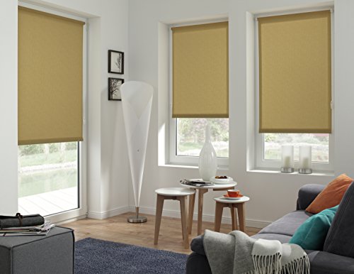 Gardinia 30754 Easyfix Rollo Uni, braun struktur, für Fenster, 120 cm x 150 cm - 6