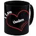 Produktbild Tasse Modern I Love Usedom schwarz