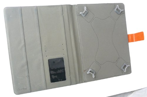 Emartbuy® Wortmann Terra Pad 1003 Android Tablet 10.1 Zoll Universalbereich Denim with Tan Trim Multi Winkel Folio Executive Case Cover Wallet Hülle Schutzhülle mit Kartensteckplätze + Blau Eingabestift - 4