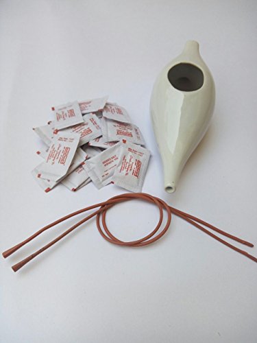 PrimeStore High Quality Ceramic Jal Neti Pot White colour?with 15 jal neti salt + 1 natural rubbber neti sutra RS.399 (60.00% Off) - Amazon PrimeStore High Quality Ceramic Jal Neti Pot White colour?with 15 jal neti salt + 1 natural rubbber neti sutra RS.399 (60.00% Off) - Amazon