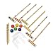 Produktbild Krocket Croquet Set Erwachsene Kinder Für 2-6 Spieler Mallet Mittelpol Benchmark Pole Ball Tür Tragbare Holz Sport Croquet Spiel Für Unternehmen Familie Freunde