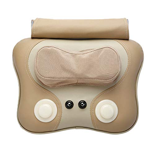 Preisvergleich Produktbild XHJH Zerkleinerndes Knetendes Massagekissen des Haupt Zervikalen Massagegeräts Elektrischer Körper-Multifunktion,Beige