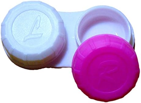 2 x Contact Lens Case Soaking Storage L&amp;R Colour Coded U.K. Stock Fast Dispatch
