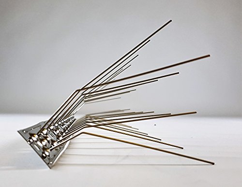 5 Meter (10 St.) Schwalbenabwehr Schwalbenabwehrspikes Taubenabwehr komplett aus Edelstahl, 50 cm lang - 4