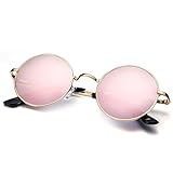 Bequeme Passform - verstärkte Metall-Federscharnier bieten verstellbarer Arm zur Anpassung an verschiedene Gesichts-Größe und Form. Die Sonnenbrille kann während Outdoor-Aktivitäten sicher bleiben