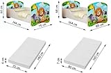 Clamaro ‚Traumland‘ Kinderbett (34 Motive + Wunschname) 70×140 oder 80×160 inkl. Matratze, Lattenrost, Bettkasten (Unterbett Schublade auf Rollen), keine scharfen Kanten und Ecken durch umlaufende ABS Kantenschutzleisten - 4