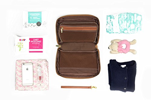 JUBELIST kids Wickeltasche ZOE ★ Wickel-Clutch für unterwegs ★ Windeltasche Designer Handtasche für Wickelzubehör - 7