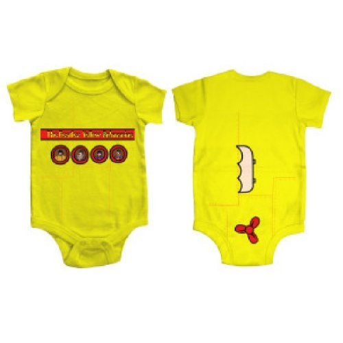 Bravado Beatles 'Yellow Submarine' 2-Sided Yellow Onesie (6 Months)