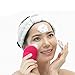 Benss Electric Facial Cleansing Brush and Anti Aging Device Ultrasonic Vibrating Face Cleansing Massager Waterproof Deep Exfoliator Makeup Rechargeable Face Massager Rose Red Advised Working Voltage 3.7V