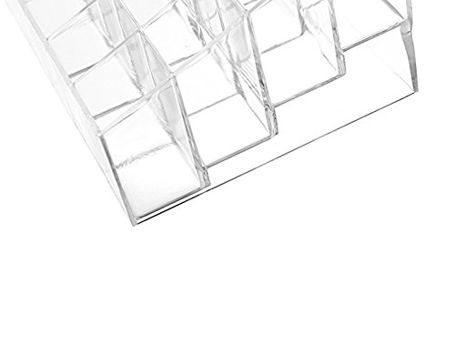 CINEEN 24 Raster Acrylic Lippenstift Halter Kosmetikorganiser Kosmetik-Organizer Makeup Sortierkasten Cosmetic Icebox (14.3 cm x 9.5 cm x 7.3 cm) - 4