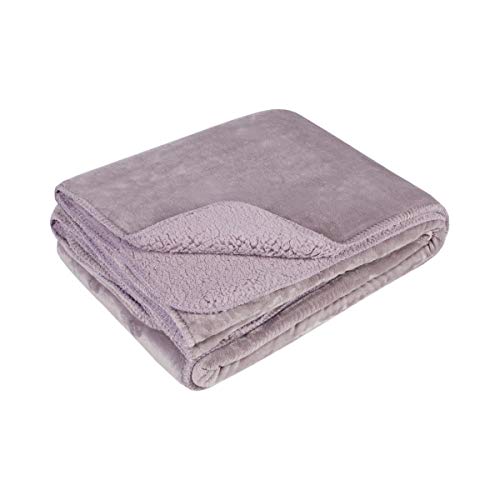 MALINI SUPERSOFT COSY BLANKET THROW IN Dusty Pink 150X200CMS