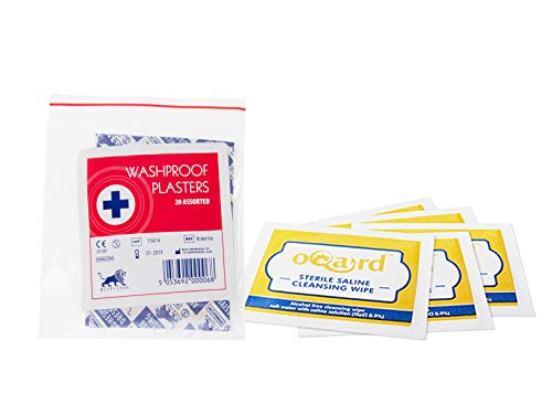 Color azul y negro León unidades de paquete Pack de gomas de Washproof tiritas para - 20