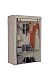 HomeBi Clover Collapsible Wardrobe in Beige, Strong Structure Virgin Durable Connectors, Suitable for daily uses 41Inch Wide and 62Inch Height RS.1799.00