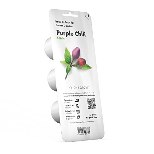 Capsule Peperoncino Purple Chili Click and Grow - Confezione da 3 pezzi